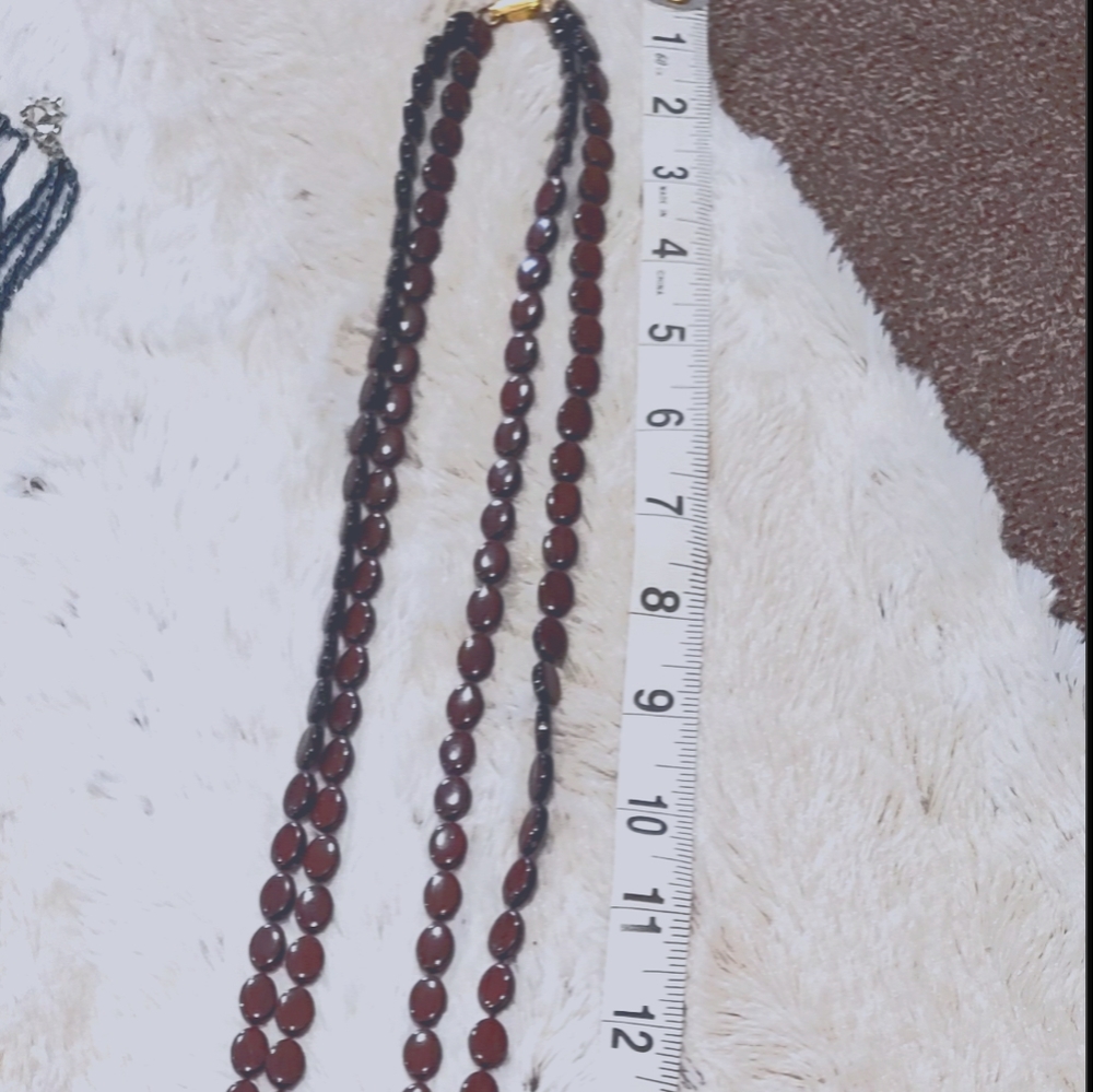 Vintage double strand extra long necklace